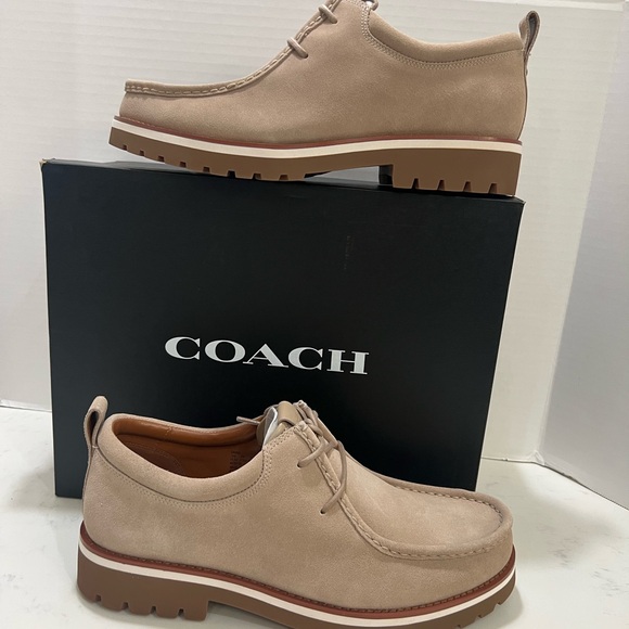 Coach Tan Oxfords Moc Toe Casual - Picture 1 of 14